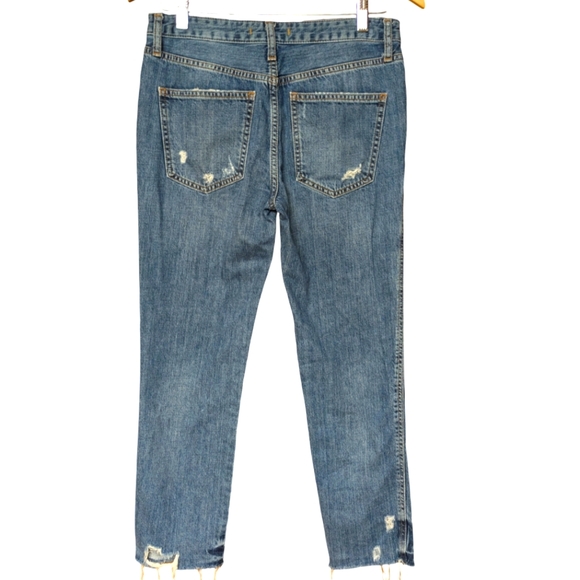 We The Free Distressed Button Fly Jeans Size 26 - Picture 2 of 12